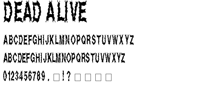 Dead Alive font